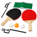 Kit de ping pong com 2 raquetes suporte de ferro rede e bolinhas para iniciação e recreação