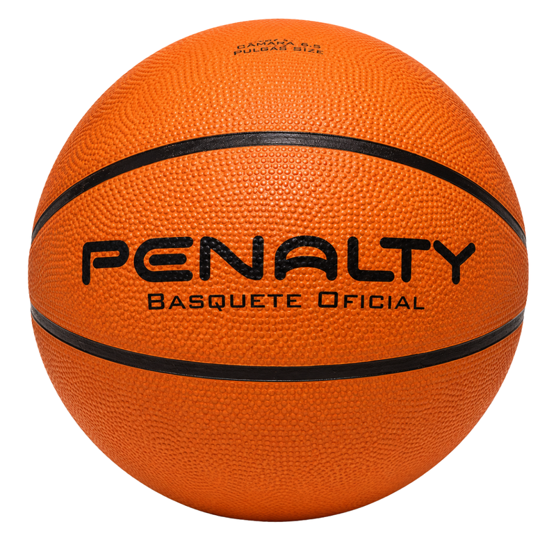 Bola de Basquete (Adulto) - MODELO 2: Confeccionada em borracha de alta resistência, matrizada, com câmara airbility ou butil, miolo substituível, com peso 600 a 650 gramas e circunferência 75 a 78 cm.