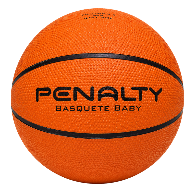 Bola de Basquete Oficial Infantil tamanho baby, peso de 300/325g, diâmetro de 56/59 cm