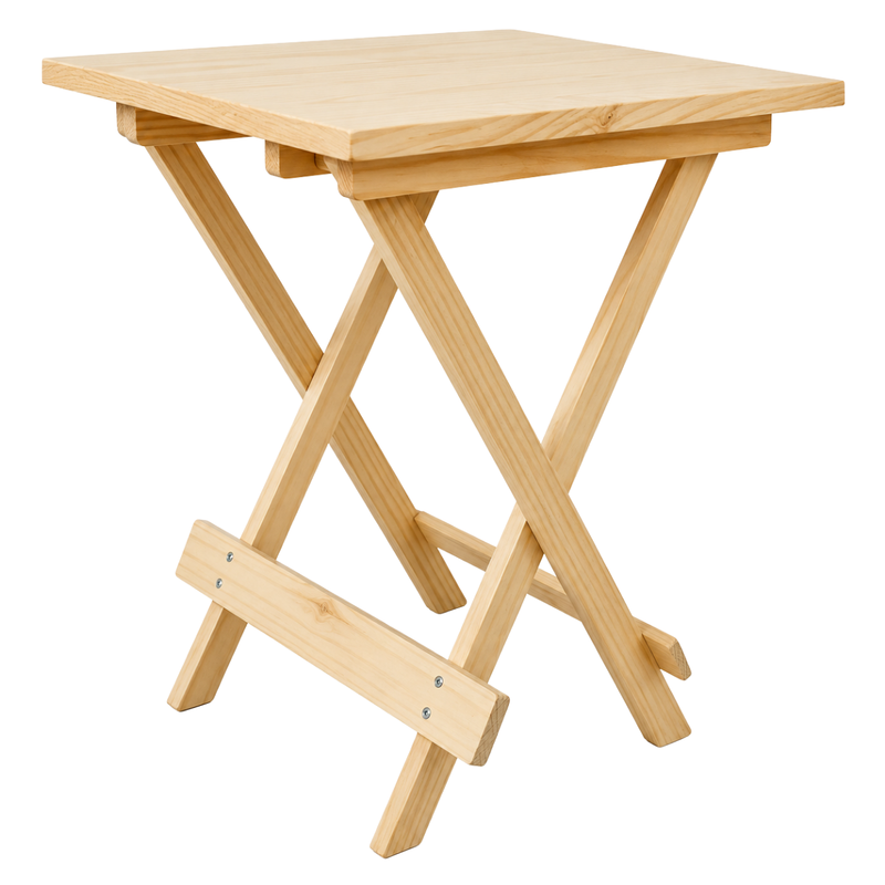 Mesa dobrável em madeira 70x70
